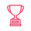 Icon of a trophy on a white background
